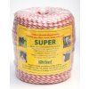 SUPER lanko PP, návin 200m, Ø 3mm, červeno-bílé
