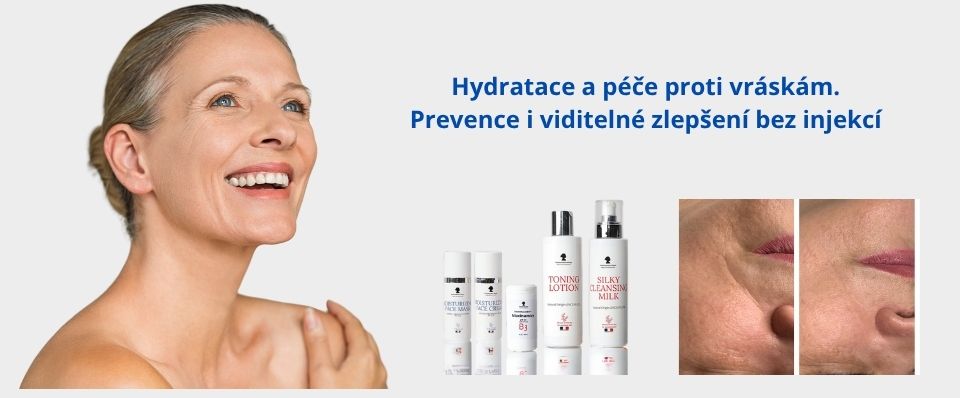 Hydratace a péče proti vráskám.