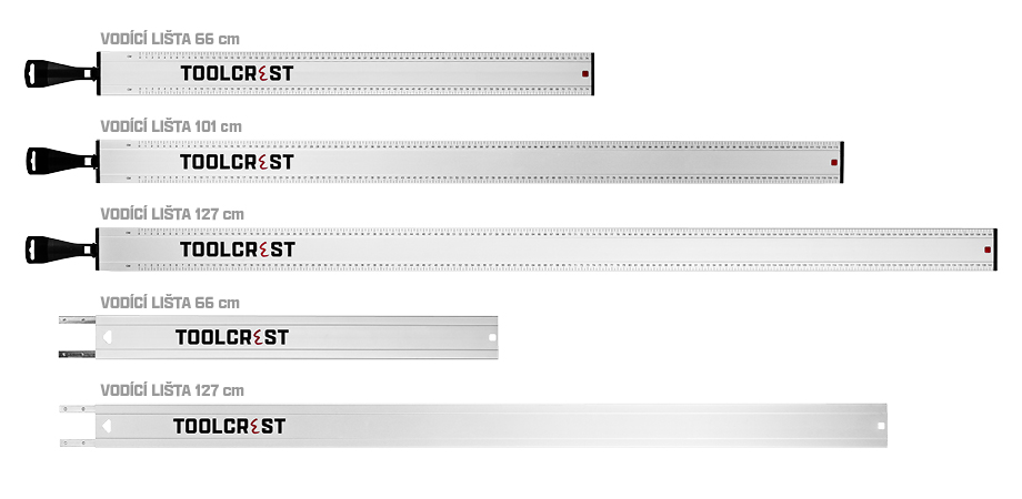 Vodící lišta TOOLCREST pro okružní pilu - 101 cm