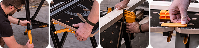 Skládací pracovní stůl a koza CRAFTMAKER FoldStation S20