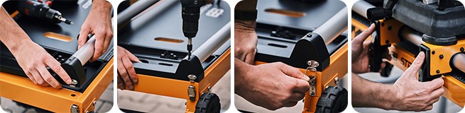Stojan STRONGBOLD StrongRail B920 pro pokosovou pilu