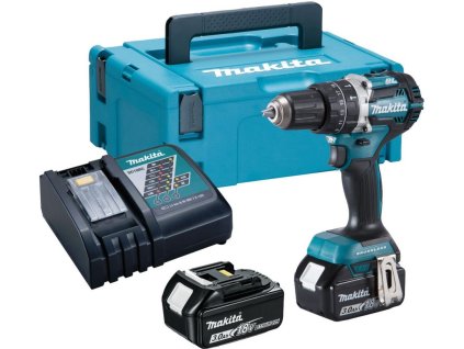 Aku bezuhlíkový příklepový šroubovák Makita DHP484RFJ Li-ion 18V 3,0 Ah