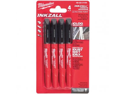 Inkzall™ popisovač s tenkým hrotem Milwaukee (černý)