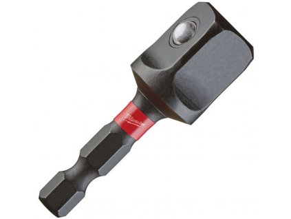 Milwaukee Shockwave Impact Duty adaptér na bit 1/4˝ Hex > 1/2˝ čtverec 4932478803