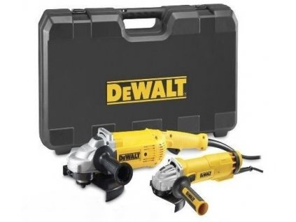 DeWALT DWE492S Set úhlových brusek 125mm + 230 mm + kufr