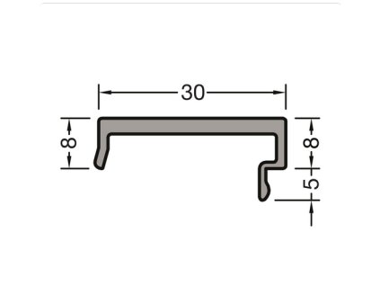 Screenshot 2025 10 19 at 17 52 13 GUTMANN kryt D8 Weser D 6000mm na mieru strieborne eloxovaný hliník