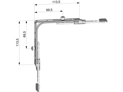 MACO 222202 rohový prechod MULTI MATIC s 2 i.S