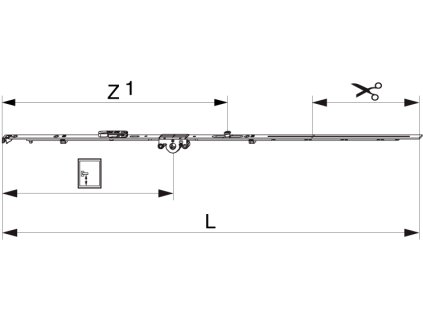 MACO 201733 Otváravo-sklopná prevodovka MULTI MATIC 840 GM300 661-840mm s 1 i.S