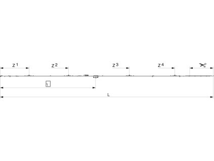 MACO 201742 Otváravo-sklopná prevodovka MULTI MATIC 2450 GM1050 2201-2450mm s 4 i.S