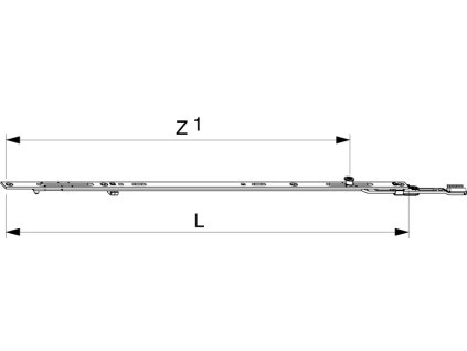 MACO 201753 Stredový uzáver predĺžiteľný 1500 1281-1500mm MULTI MATIC s 1 i.S