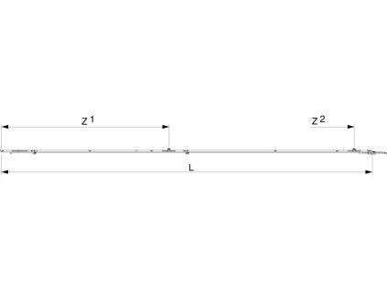 MACO 201754 Stredový uzáver predĺžiteľný 2200 1701-2200mm MULTI MATIC s 2 i.S