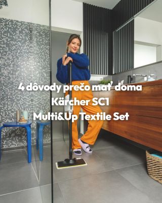 Prečo mať doma Kärcher SC 1 Multi & Up Textile Set? 💛 ✔️ Čistí bez chémie ✔️ Odstraňuje mastnotu aj vodný kameň ✔️ Osvieži...