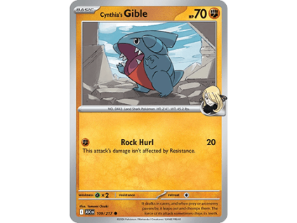 Cynthia's Gible (ASC 109)