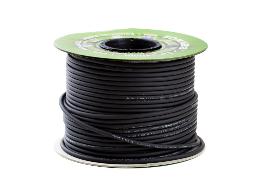 Sommer Cable Stage 22 Highflex 200-0001 - mikrofonní kabel černý
