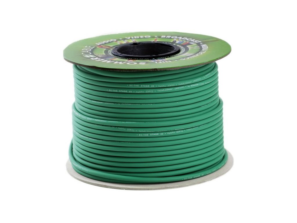 Sommer Cable STAGE 22 Highflex 200-0004 - mikrofonní kabel zelený