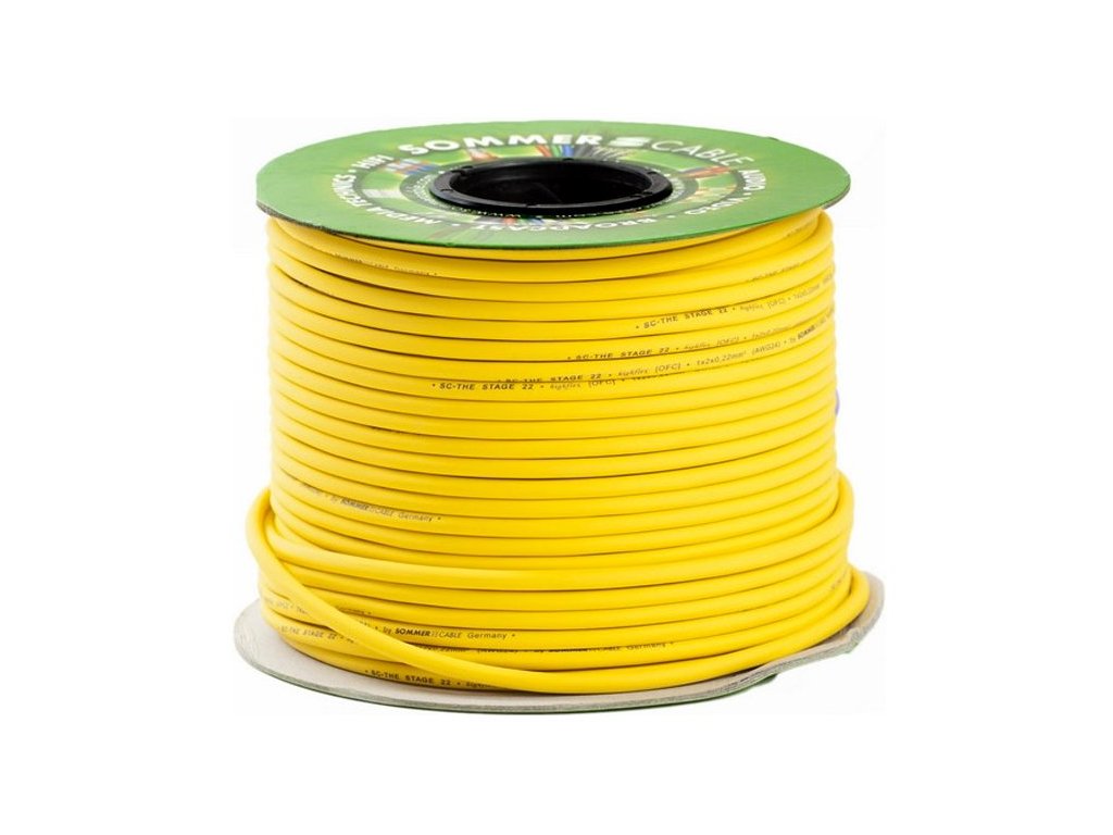 Sommer Cable STAGE 22 Highflex 200-0007 - mikrofonní kabel žlutý