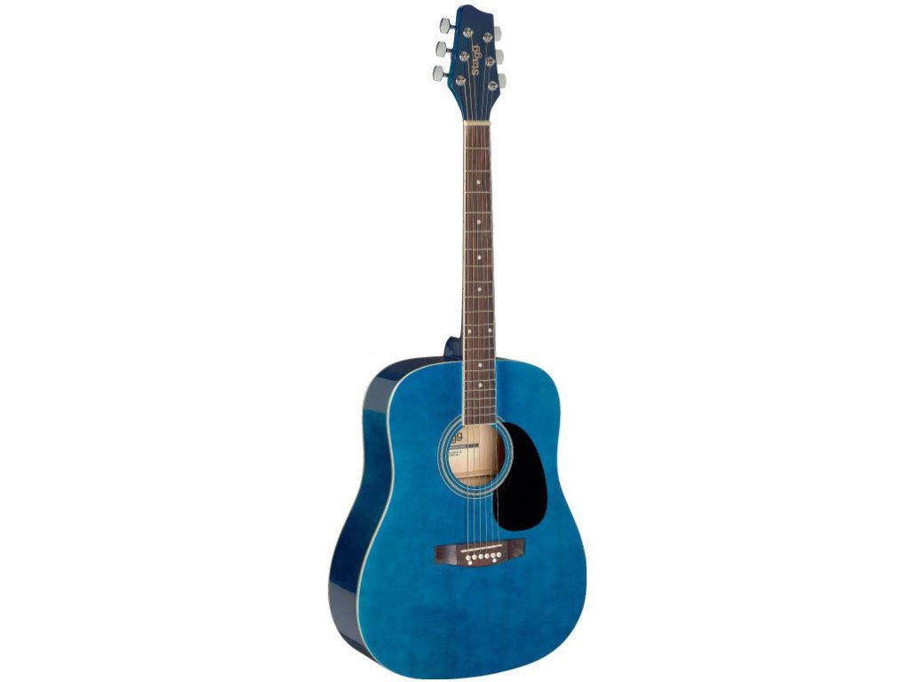 Stagg SA20D 3/4 BLUE, akustická 3/4 kytara, modrá
