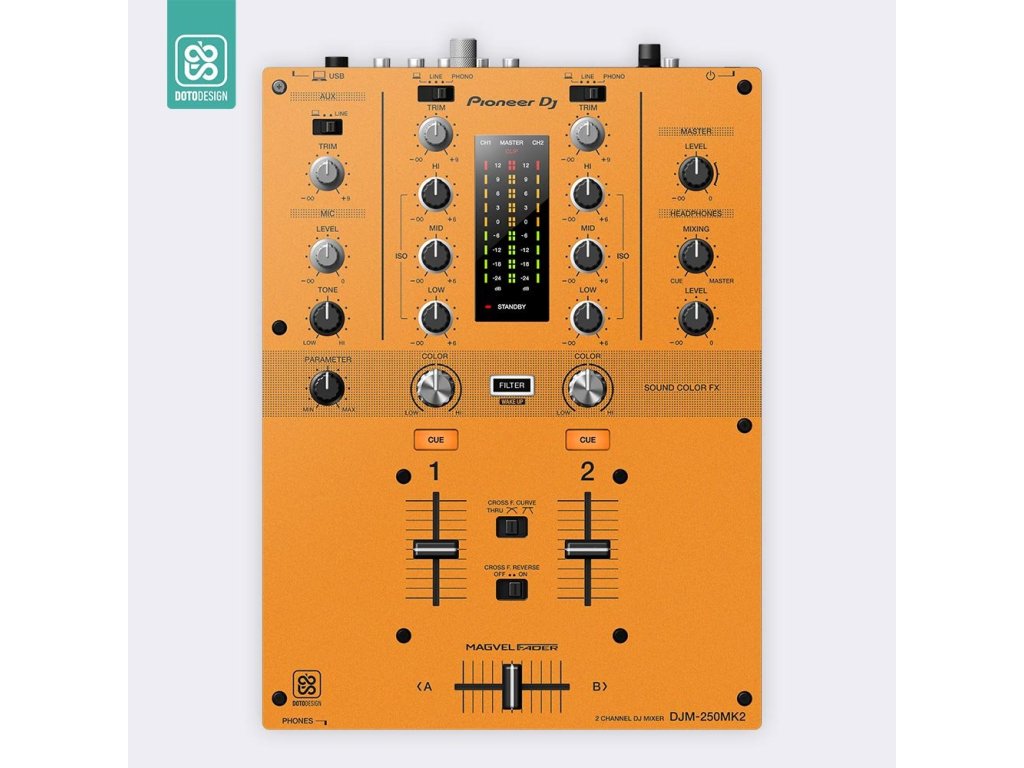 Doto Design Skin DJM-250 MK2 FULL COLORS Sunset Orange