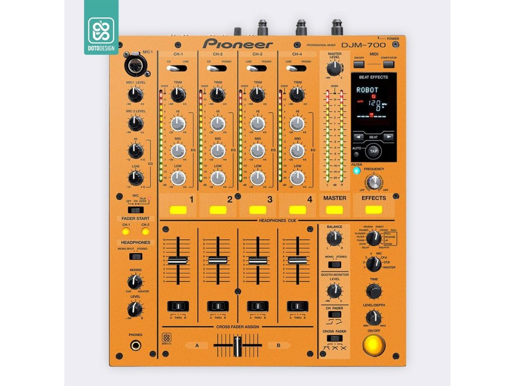 Doto Design Skin DJM-700 FULL COLORS Sunset Orange