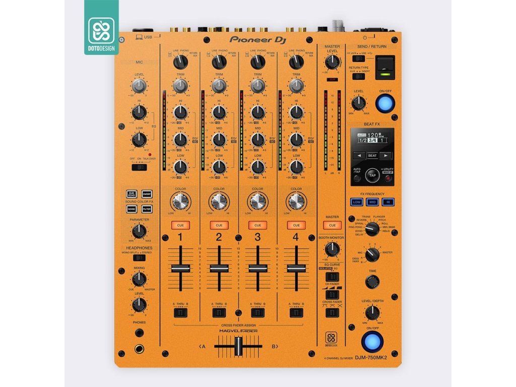 Doto Design Skin DJM-750 MK2 FULL COLORS Sunset Orange