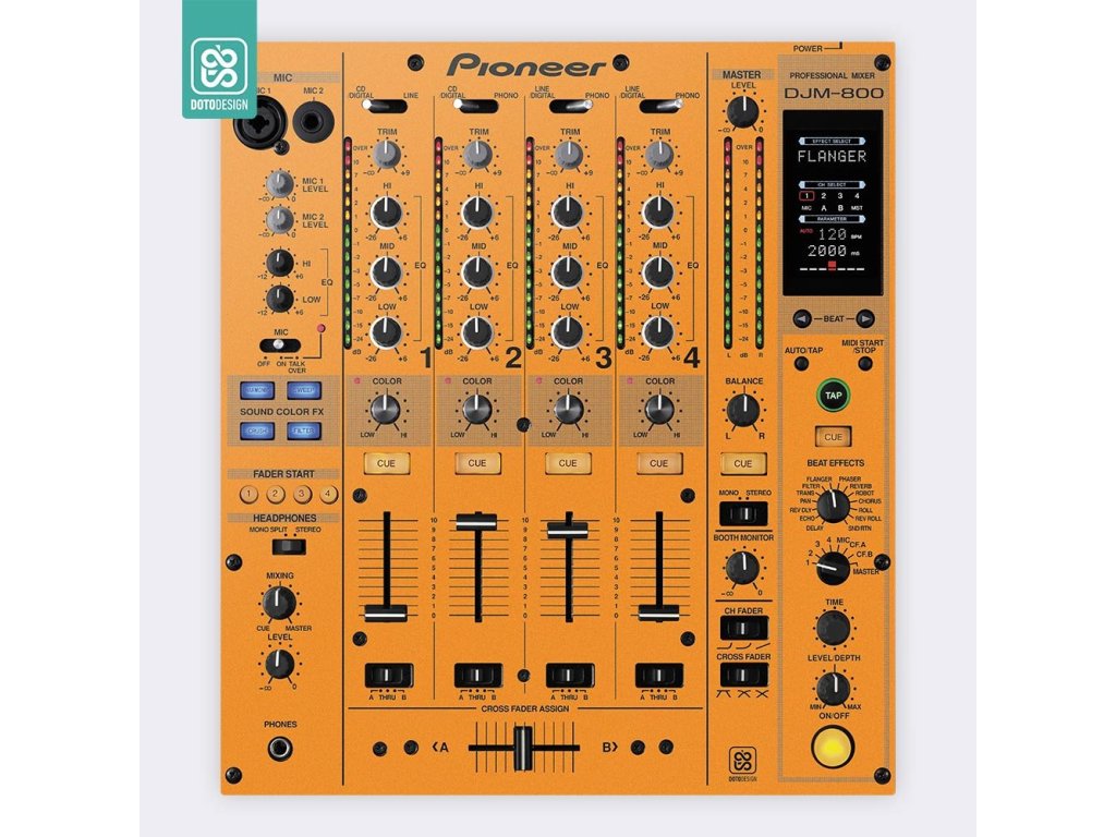 Doto Design Skin DJM-800 FULL COLORS Sunset Orange