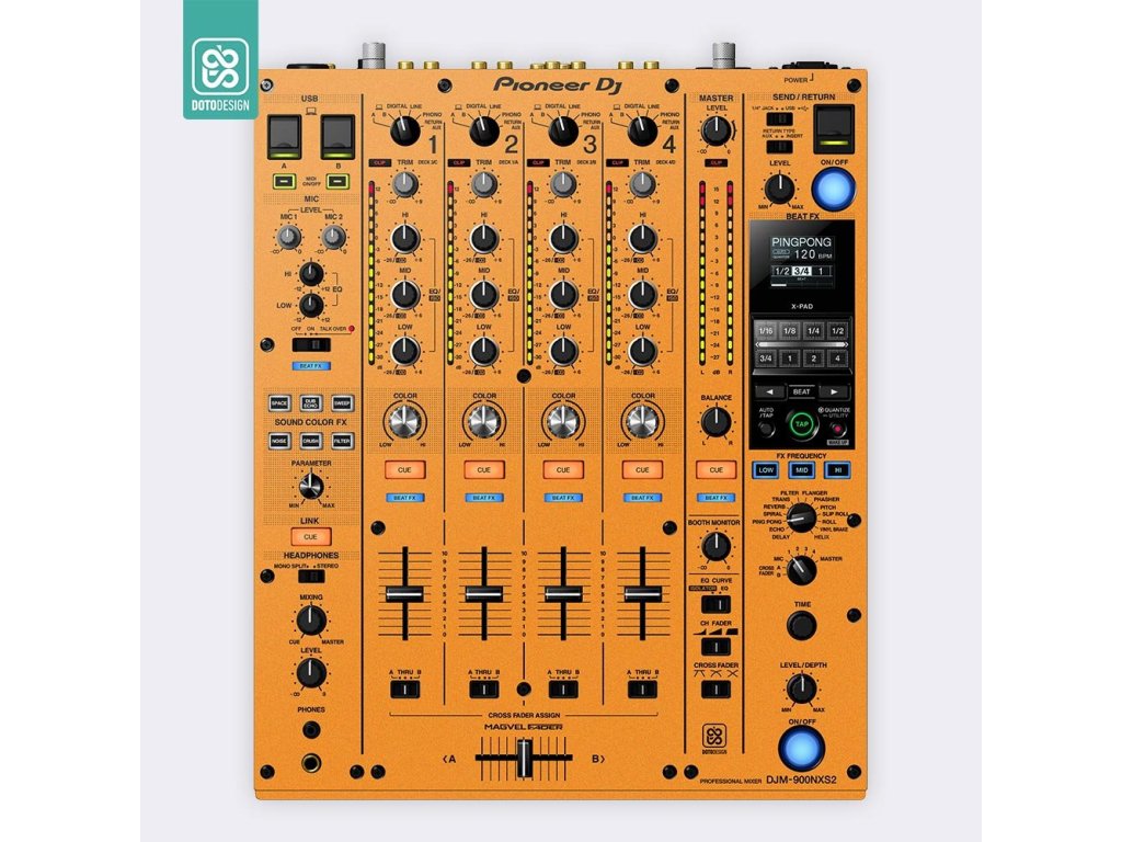 Doto Design Skin DJM-900 NXS2 FULL COLORS Sunset Orange