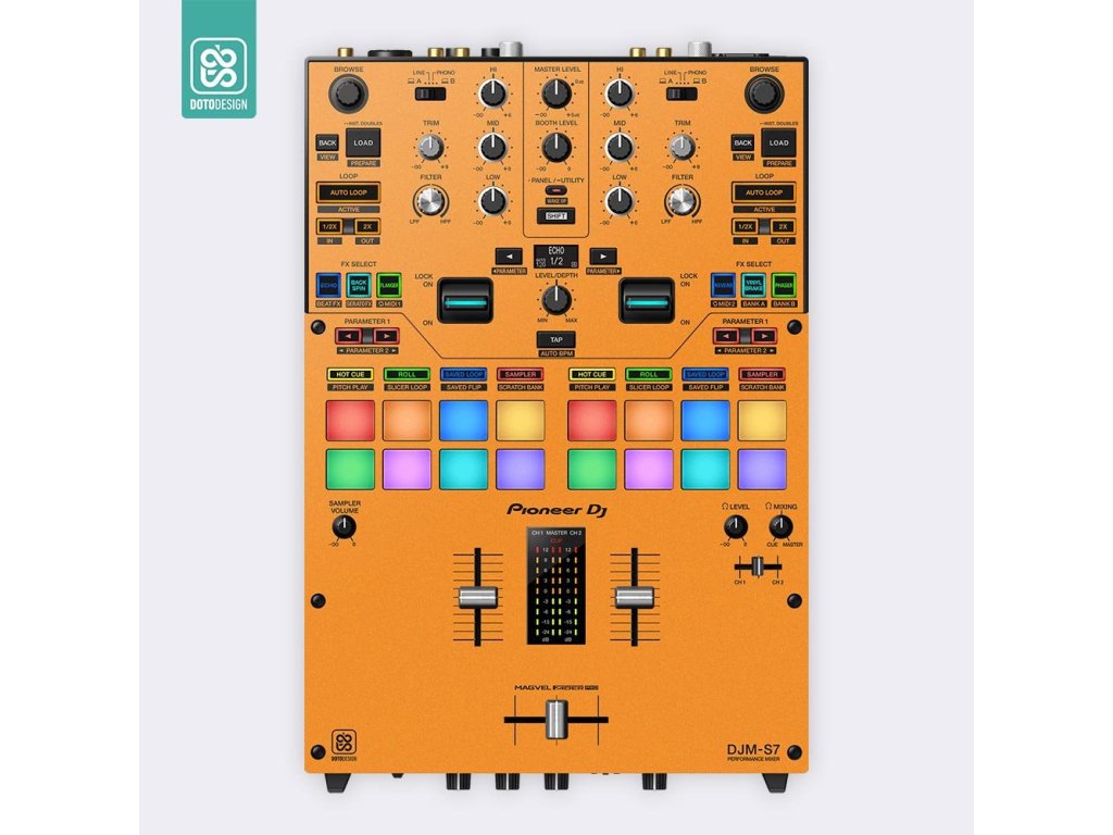 Doto Design Skin DJM-S7 FULL COLORS Sunset Orange