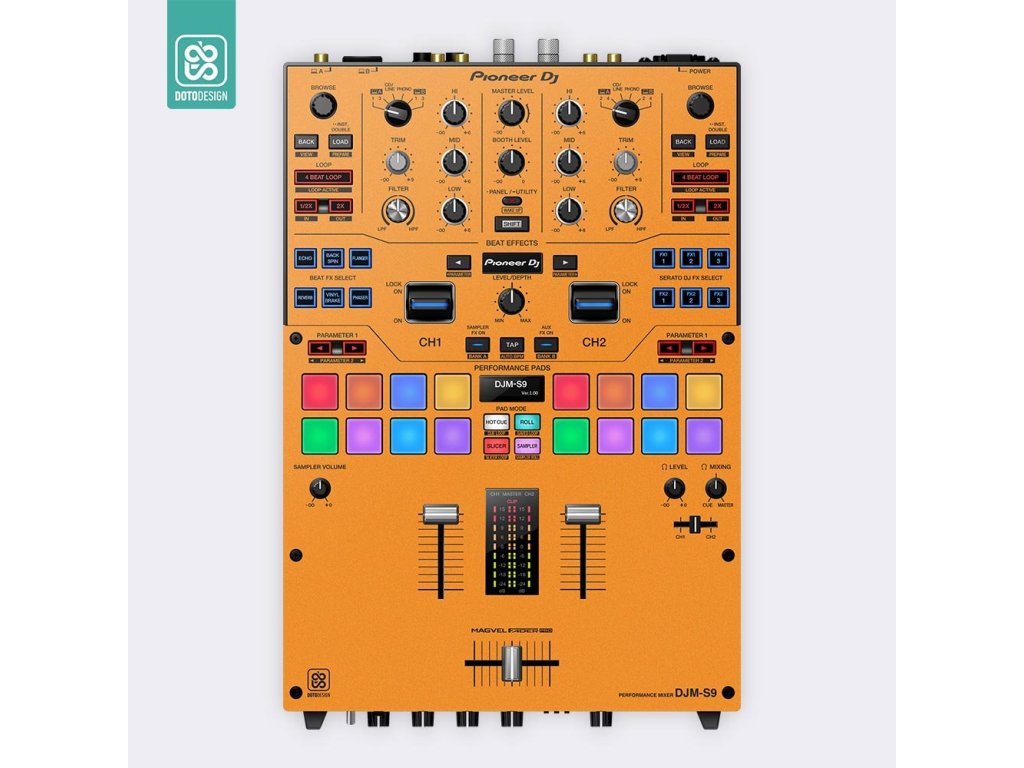 Doto Design Skin DJM-S9 FULL COLORS Sunset Orange