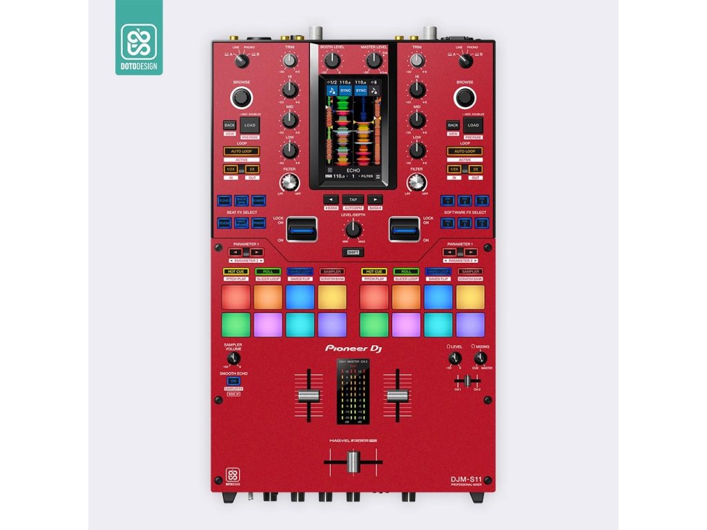 Doto Design Skin DJM-S11 FULL COLORS Aurora Red