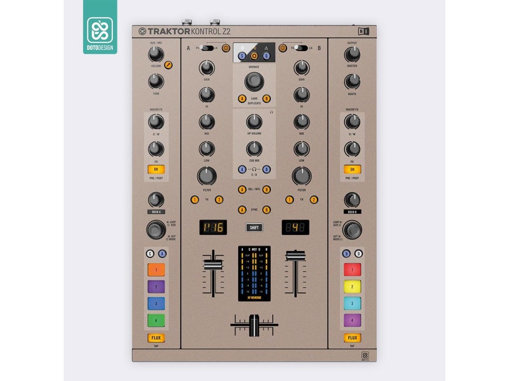 Doto Design Skin Traktor Kontrol Z2 FULL COLORS Stone Beige