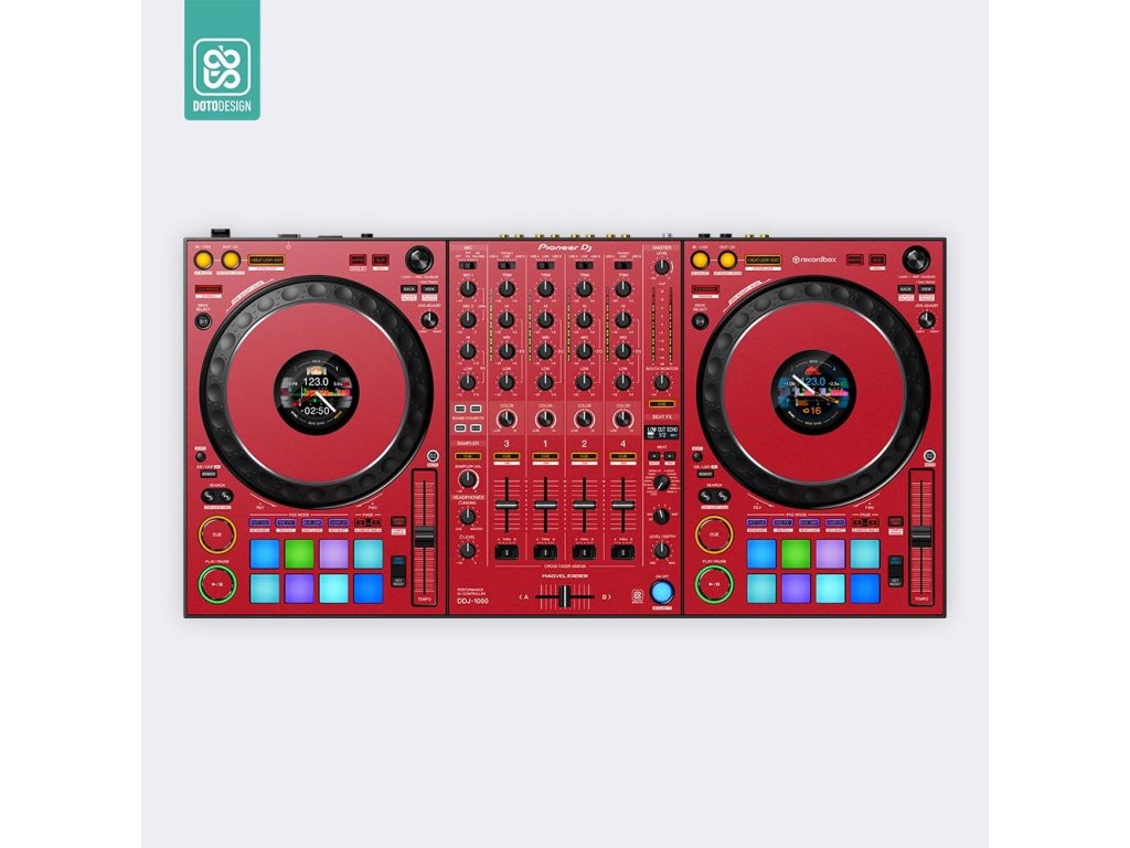 Doto Design Skin DDJ-1000 RB FULL COLORS Aurora Red