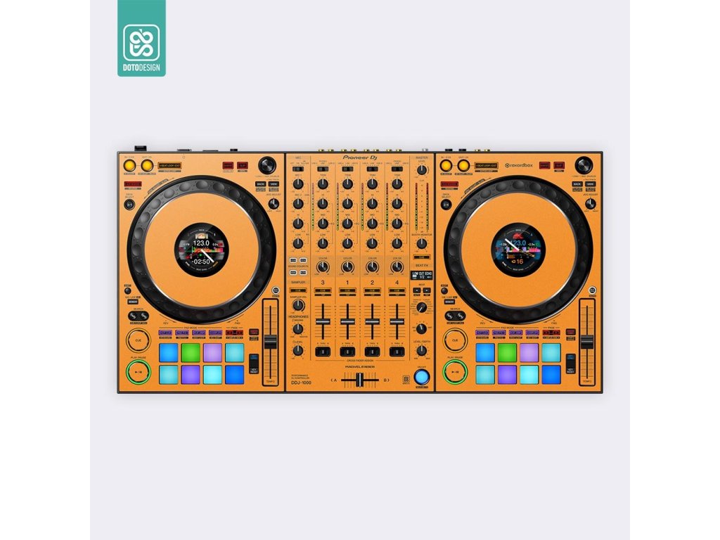 Doto Design Skin DDJ-1000 RB FULL COLORS Sunset Orange