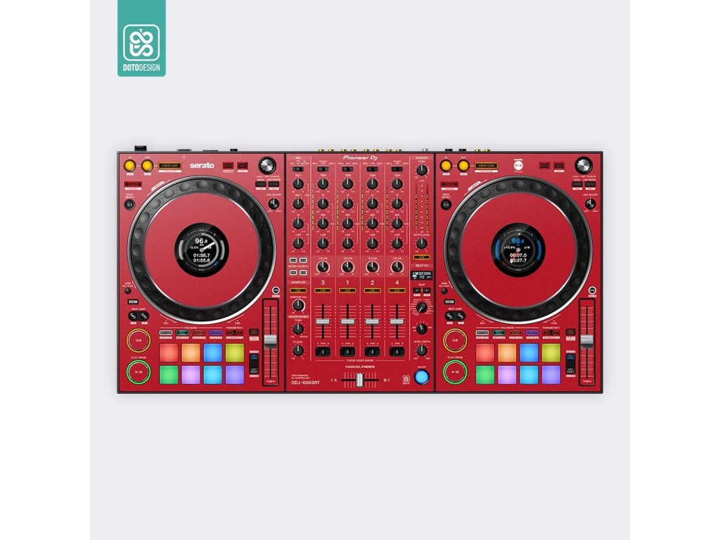 Doto Design Skin DDJ-1000 SRT FULL COLORS Aurora Red