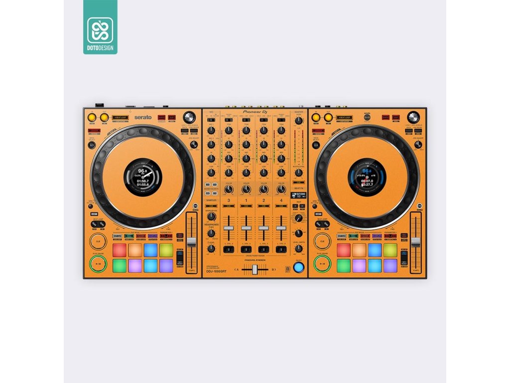Doto Design Skin DDJ-1000 SRT FULL COLORS Sunset Orange