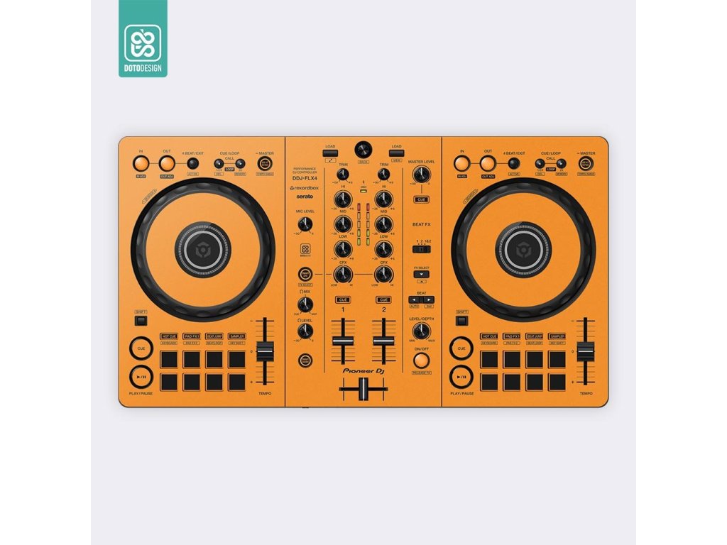 Doto Design Skin DDJ-FLX4 FULL COLORS Sunset Orange