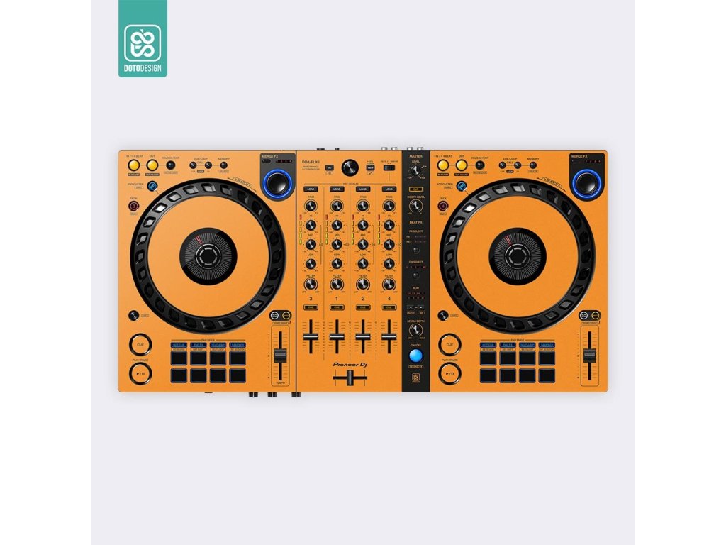 Doto Design Skin DDJ-FLX6 FULL COLORS Sunset Orange