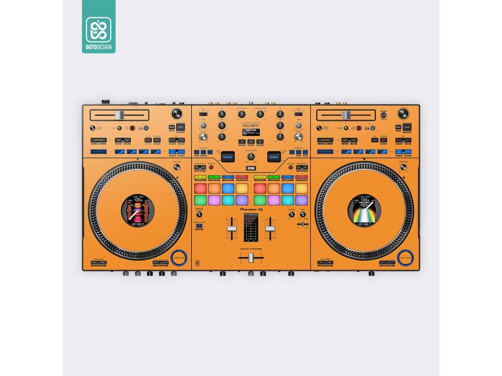 Doto Design Skin DDJ-REV7 FULL COLORS Sunset Orange