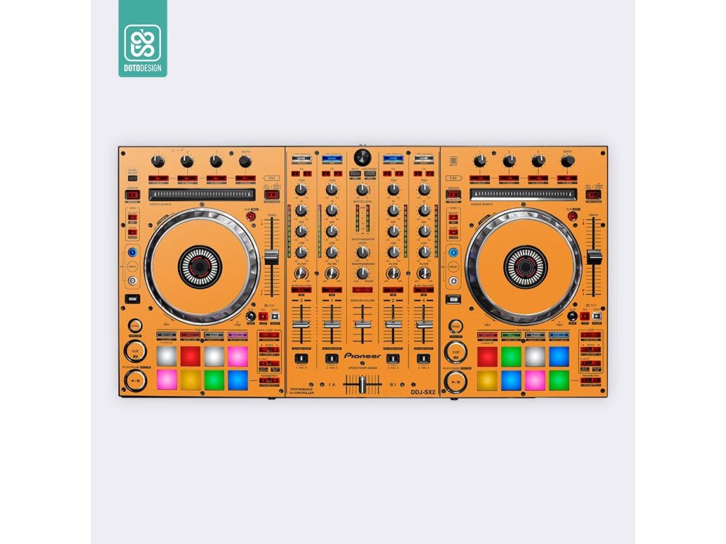 Doto Design Skin DDJ-SX2 FULL COLORS Sunset Orange