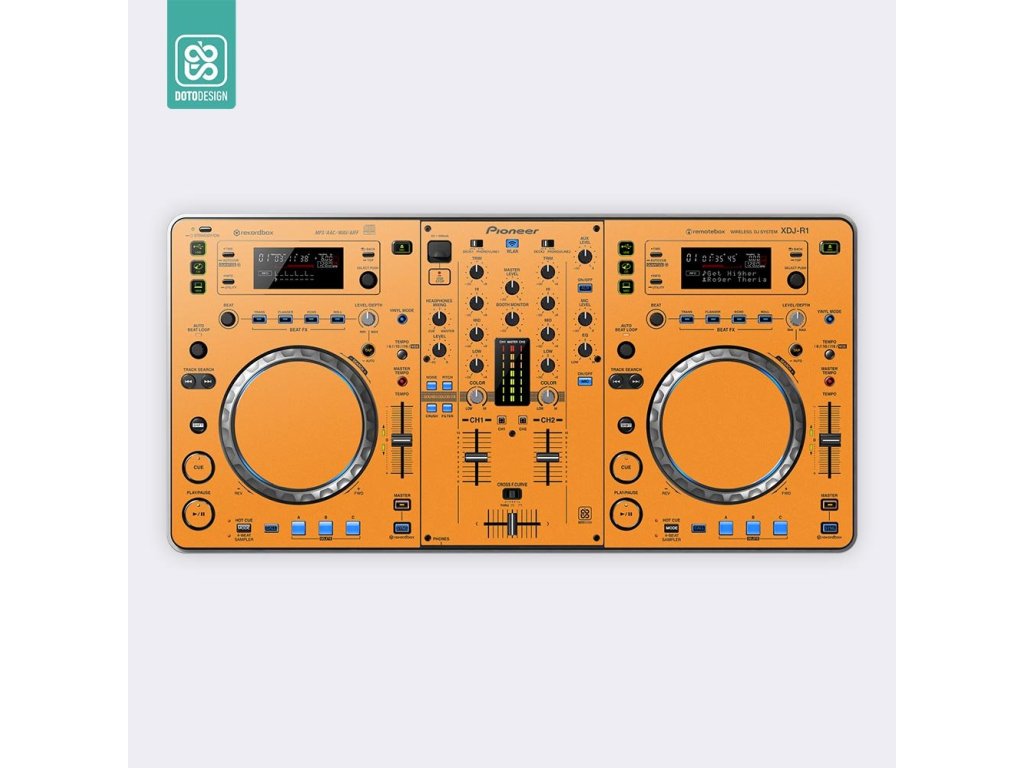 Doto Design Skin XDJ-R1 FULL COLORS Sunset Orange