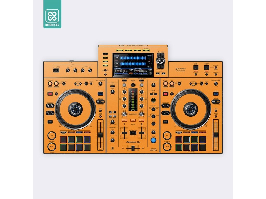 Doto Design Skin XDJ-RX2 FULL COLORS Sunset Orange