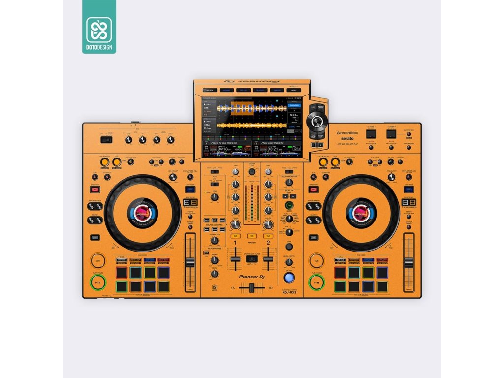Doto Design Skin XDJ-RX3 FULL COLORS Sunset Orange