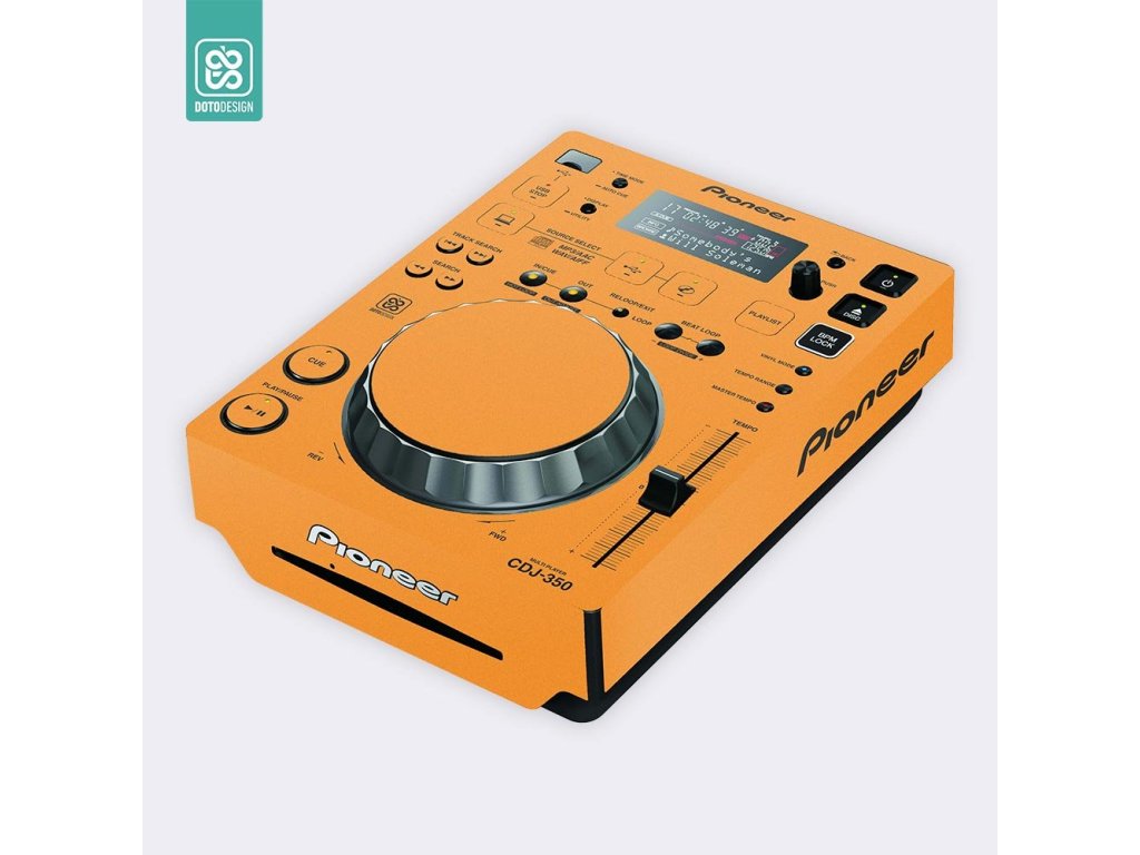 Doto Design Skin CDJ-350 FULL COLORS Sunset Orange