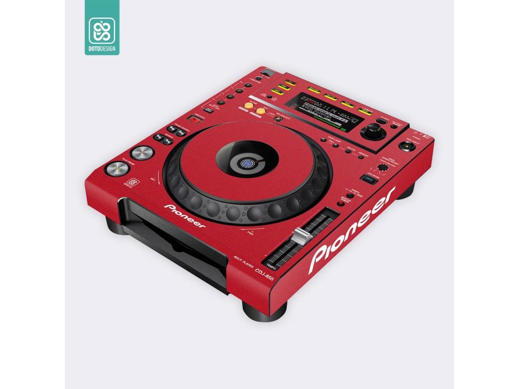 Doto Design Skin CDJ-850 FULL COLORS Aurora Red