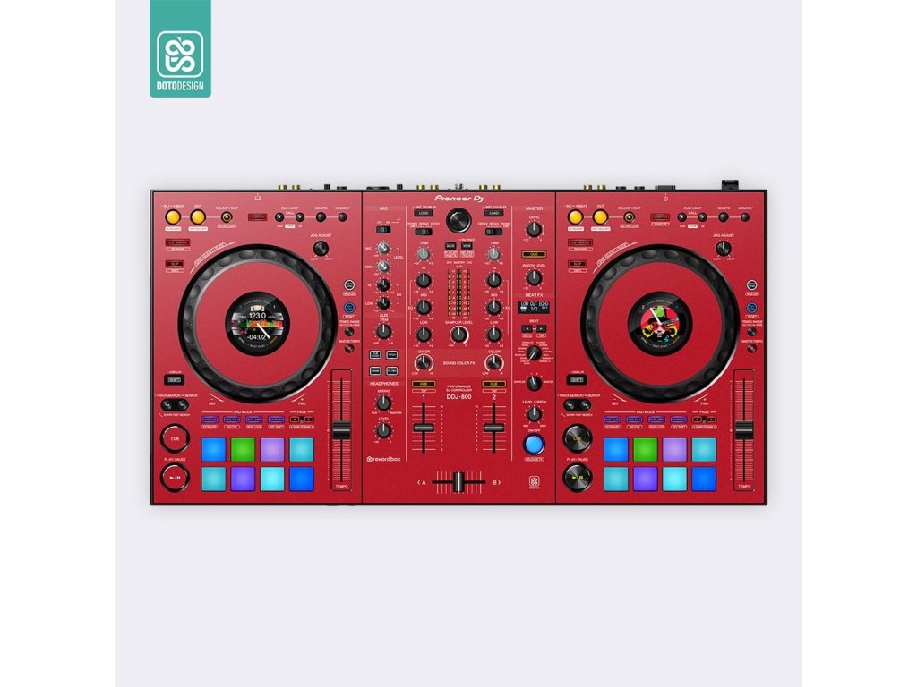 Doto Design Skin DDJ-800 FULL COLORS Aurora Red