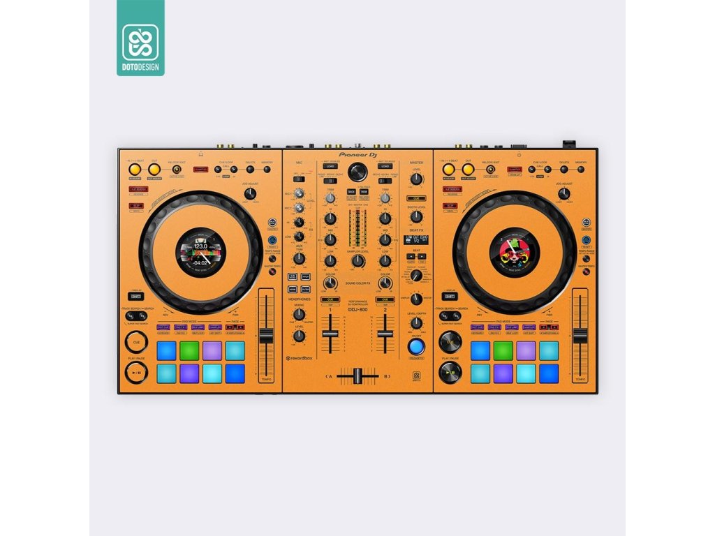 Doto Design Skin DDJ-800 FULL COLORS Sunset Orange