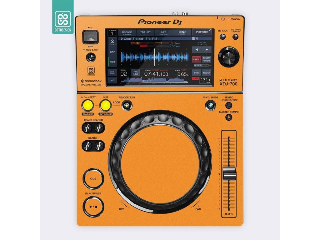 Doto Design Skin XDJ-700 FULL COLORS Sunset Orange