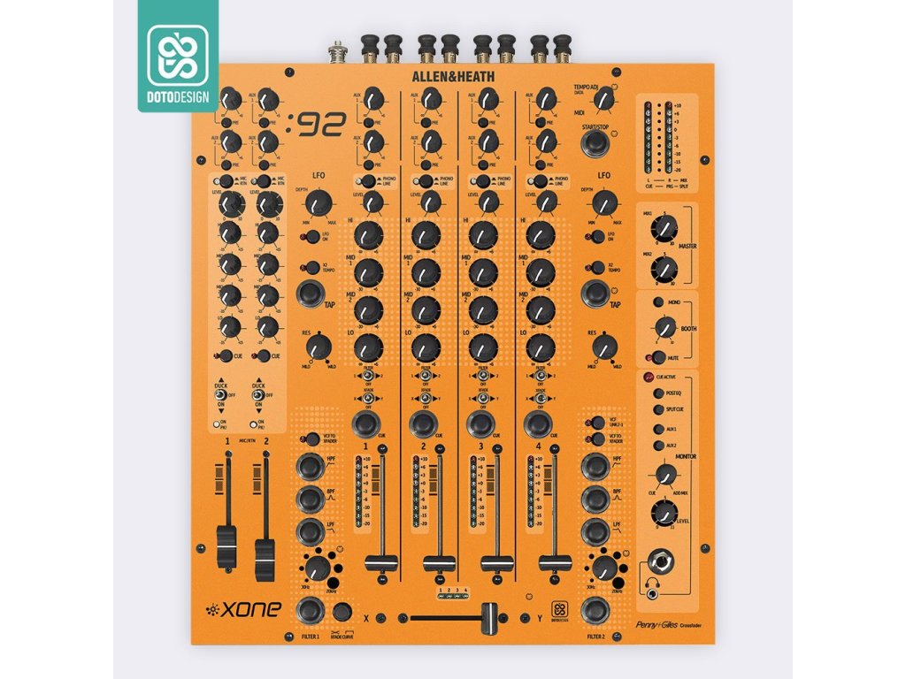 Doto Design Skin XONE 92 FULL COLORS Sunset Orange V.2