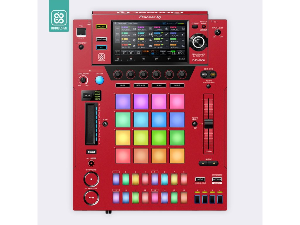Doto Design Skin DJS-1000 FULL COLORS Aurora Red