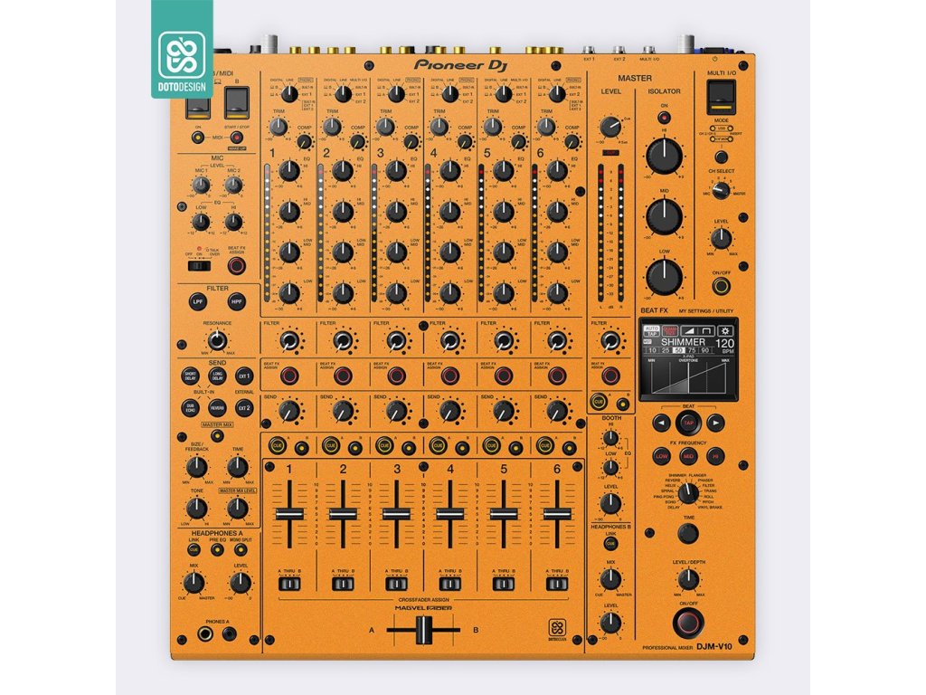 Doto Design Skin DJM-V10 FULL COLORS Sunset Orange