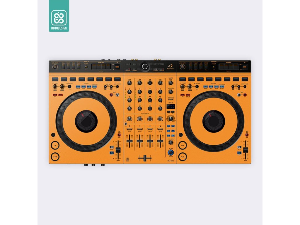 Doto Design Skin DDJ-GRV6 SRT FULL COLORS Sunset Orange